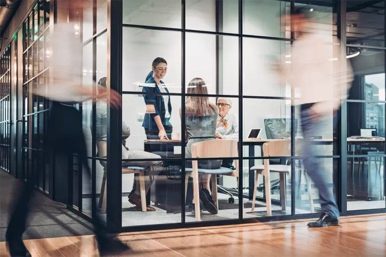 Promote versatile workspaces and modern meeting rooms tailored to your professional needs.